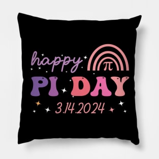 happy pi day teaching math groovy style Pillow