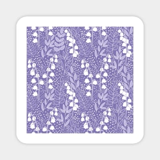 Lily of The Valley Pattern - Light Purple Magnet
