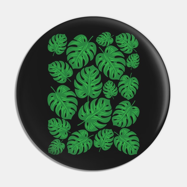 Jungle Leaves Seamless Pattern Pin by BraaiNinja