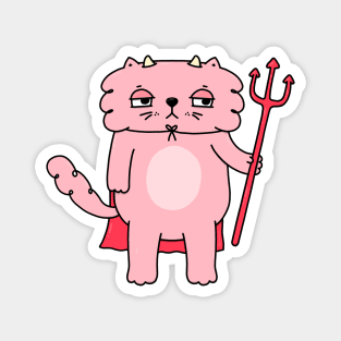 Cat Devil Magnet