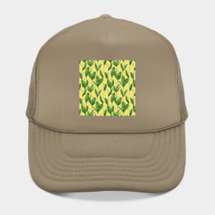 Lily of the valley on buttercup yellow Hat