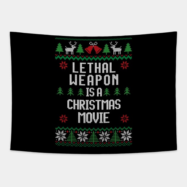 Lethal Weapon is a Christmas Movie Tapestry by BodinStreet