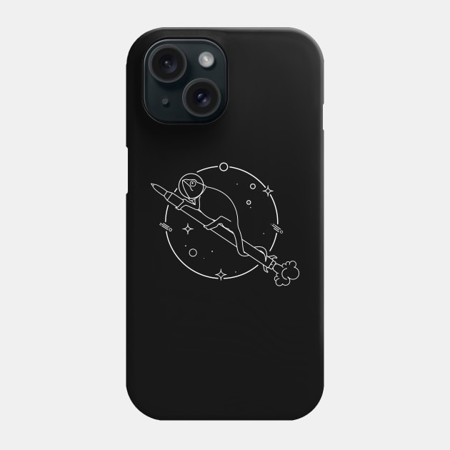 Space Lizard Phone Case by lime line