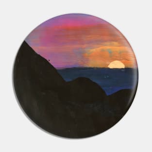 Sunset Painted Pin