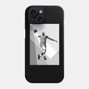 Lebron James Dunk WPAP Pop Art Black & White Illustration Phone Case