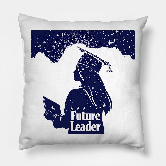 Future Leader Pillow by Printashopus