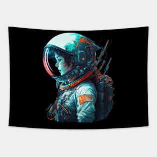 Woman Astronaut Tapestry