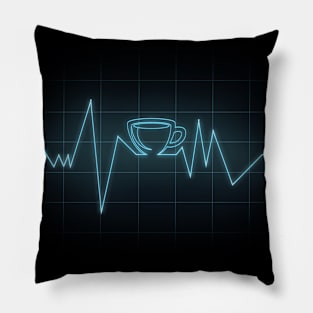 Coffee Heartbeat Pillow