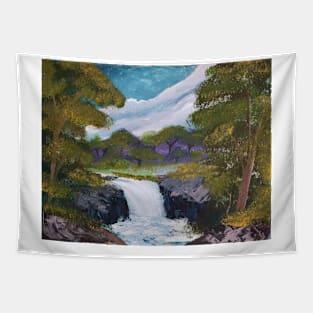 Evergreen Waterfall Tapestry