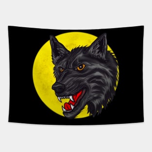 lone wolf Tapestry