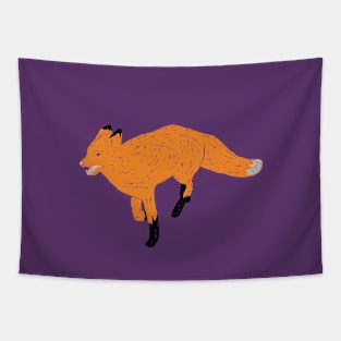 Running Fox Tapestry