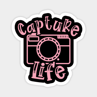 Capture Life Photographer Camera Magnet