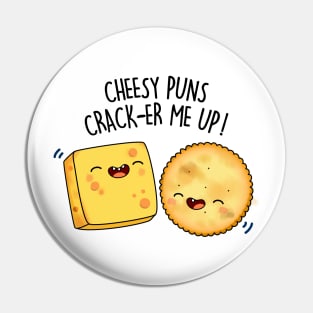 Cheesy Puns Cracker Me Up Cute Cheese Cracker Pun Pin