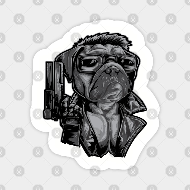 Terminator Puggy Magnet by Kachow ZA