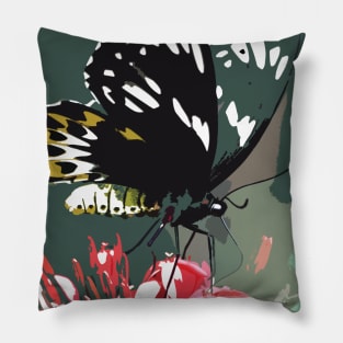 Photography : Butterfly Portrait Pillow