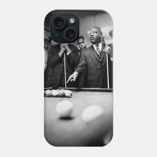 Martin Luther King Jr. playing Pool Phone Case