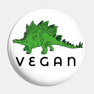 Vegan Dinosaur Stegosaurus Pin