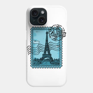 Paris Post Stamp Phone Case