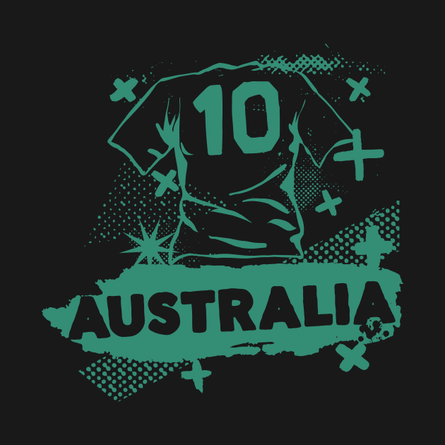 Vintage Australia Soccer // Retro Grunge Aussie Soccer by SLAG_Creative