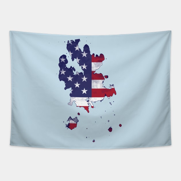 American Flag - Art Tapestry by malaqueen