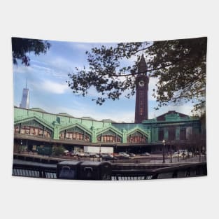 Hoboken Terminal Train Station Street New Jersey Tapestry