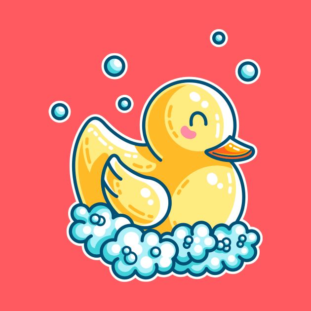 Kawaii Cute Bath Rubber Duck by freeves