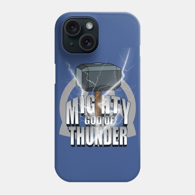 Mighty God Of Thunder Phone Case by DeepDiveThreads