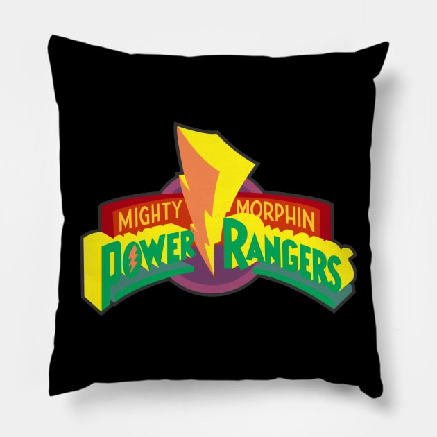 mighty morphin power ranger logo Pillow by kladenko