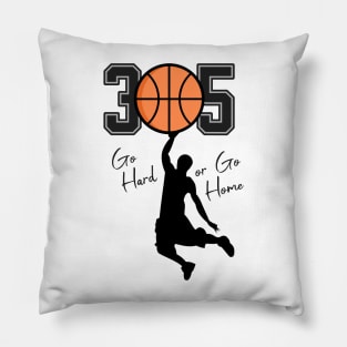305 Miami basketball Pillow