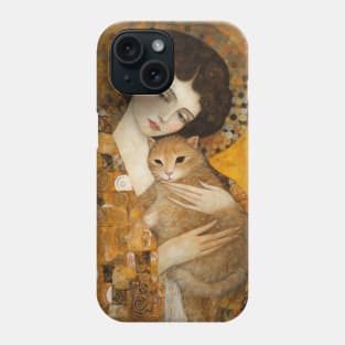 Woman and Cat II Phone Case