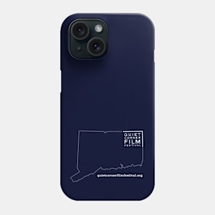 Logo with State Outline -- Light on Dark Phone Case