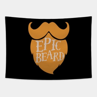 Epic Beard orange Tapestry