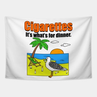 Cigarettes, It's What's For Dinner Tapestry