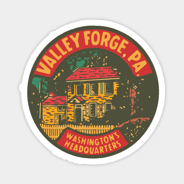 Vintage Valley Forge Decal Magnet by ZSONN