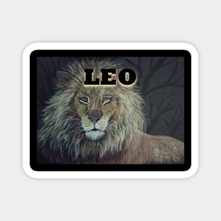 Leo the Lion Zodiac sign Magnet