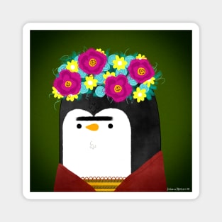 Frida Penguin Magnet