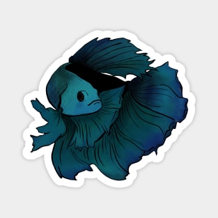 Blue Betta Magnet