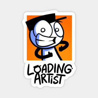 Loading Artist Hat Guy Logo Magnet