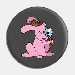 Easter Bunny looking for Easter eggs Pin