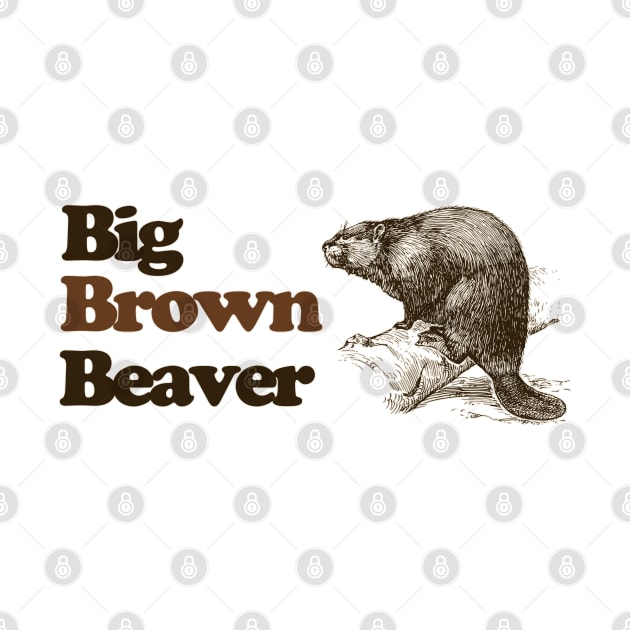 Big Brown Beaver - Vintage / Retro Scouter Scouts Leader by EmilyBickell