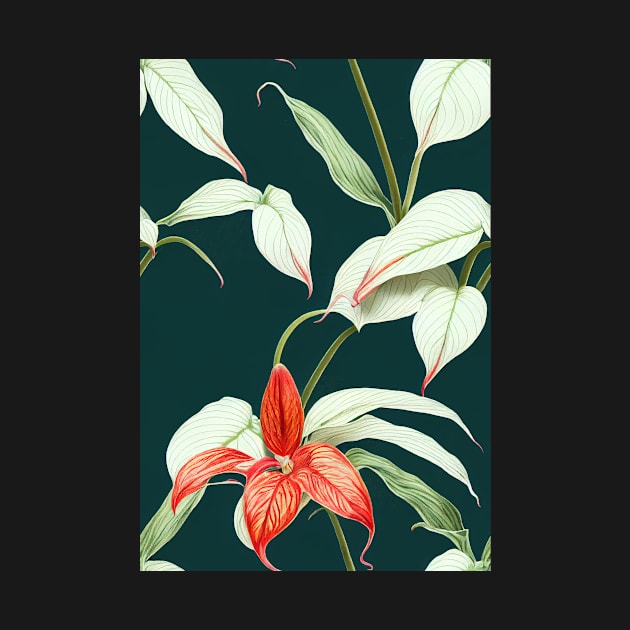 Botanical drawing of Anthurium by melbournedesign