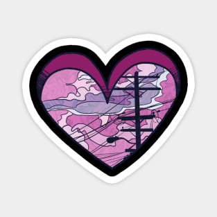 Heart Skyline Magnet