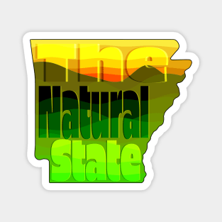 "The Natural State" Arkanas Design Magnet