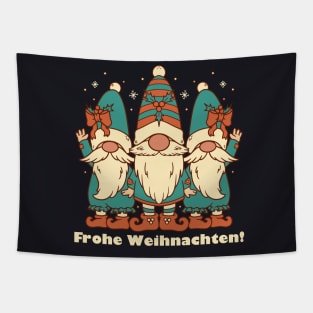 Merry Christmas in German Frohe Weihnachten! Tapestry