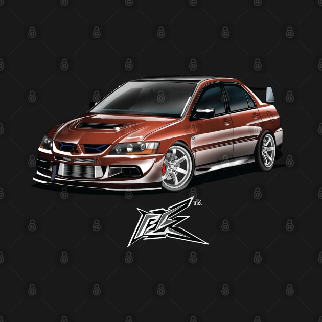 mitsubishi evo 9 dual color by naquash