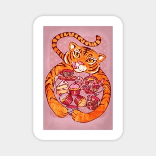 Tiger's Tea Party Magnet