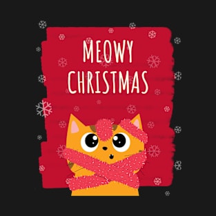 Meowy Christmas Cat T-Shirt