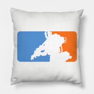 Shoot the Runner-Major League Titanfall 2 (Orange, White, Red) Pillow