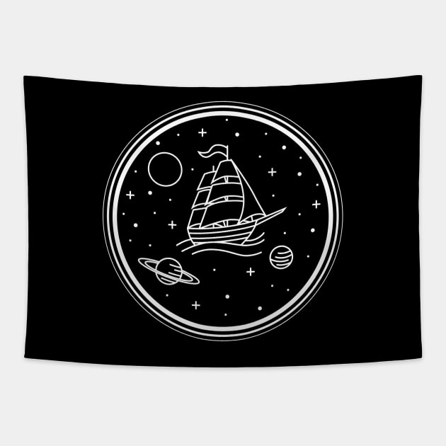 Space Travelers Tapestry by Sachpica