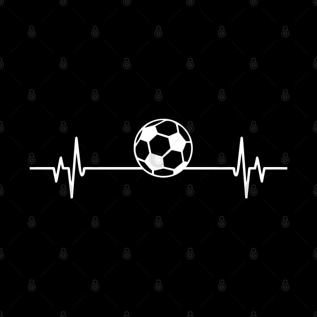 Soccer heartbeat - Cool Funny Soccer Lover Gift by DnB